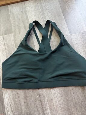 Old Navy Forest Green Crisscross Back Sports Bra